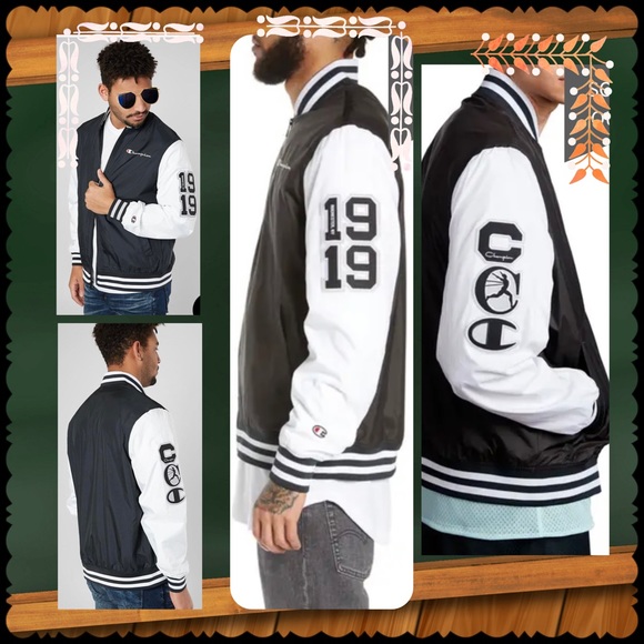 Champion Men’s Satin Baseball Jacket - Picture 2 of 6